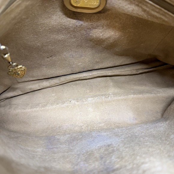 GUCCI Vintage Monogram Large Zip Shoulder Bag Canvas And Leather Trim - Picture 16 of 16
